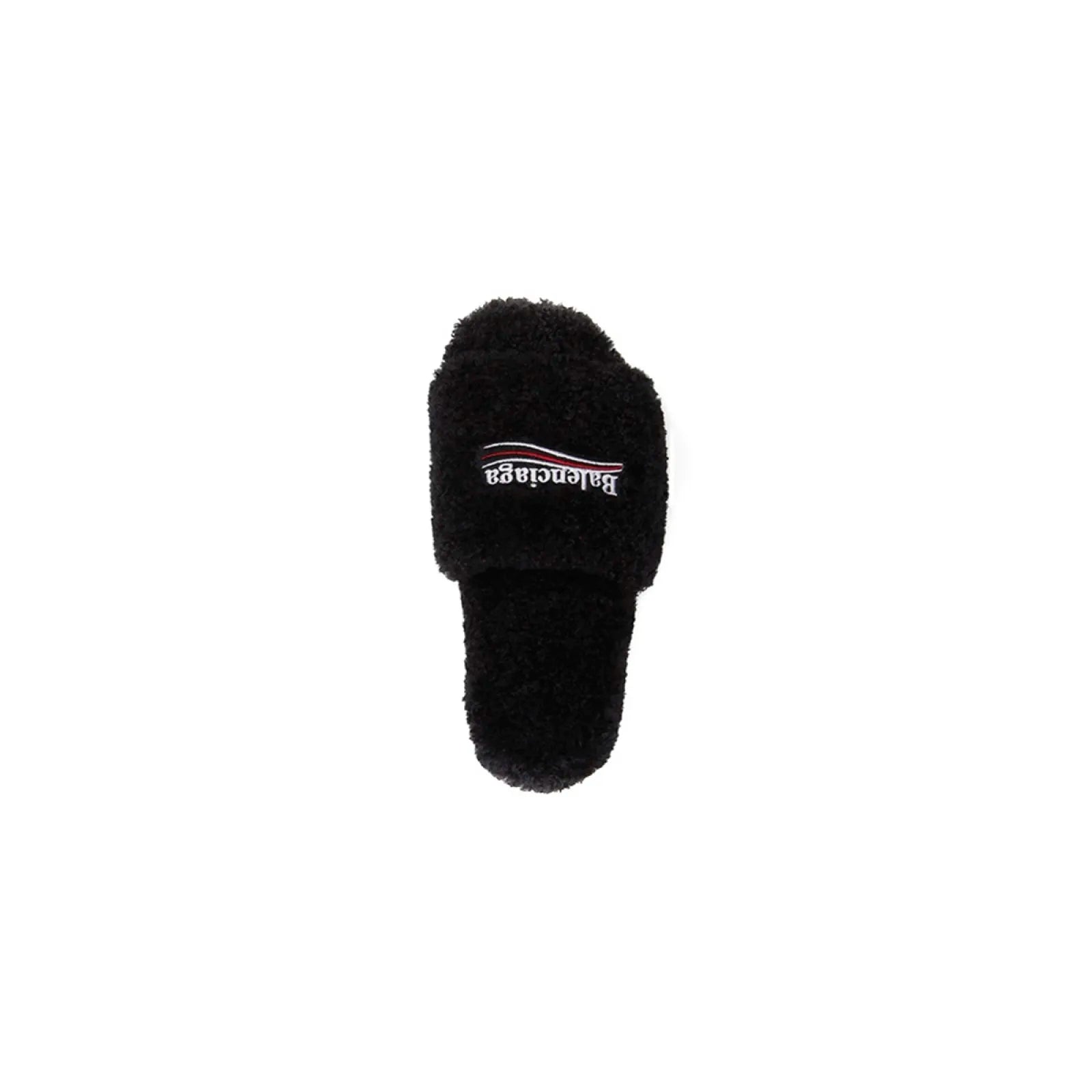 Balenciaga fur slides